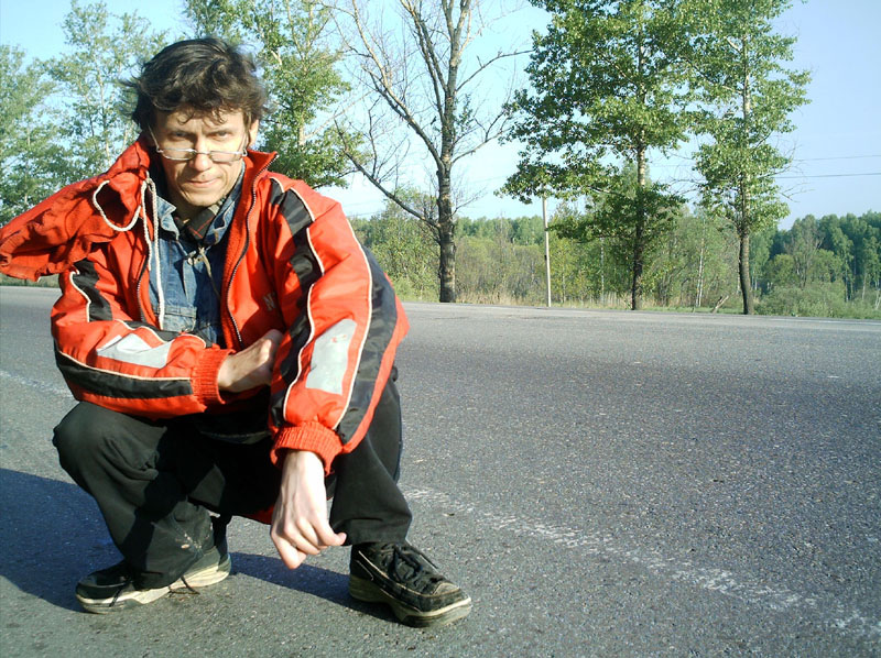 Я на трассе М7 близ Нижнего Новгорода. Утро среды 24 мая 2006 года.