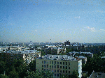 Вид на Москву из окна подъезда Аскета